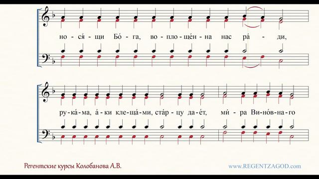 Глас 4, песнь 5, ирмос: "Угль огненный" смотреть онлайн