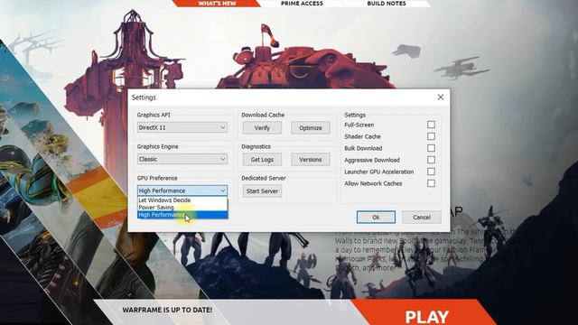 Warframe настройки смотреть онлайн
