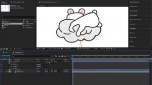 Кролик на облаке - создание анимации в After Effects