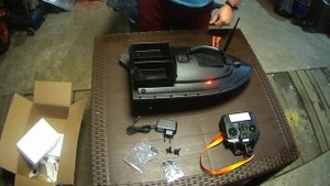 Дешёвый китайский прикормочный кораблик для ловли карпа Флайтек. FlyTec 2011-5 Carp fishing