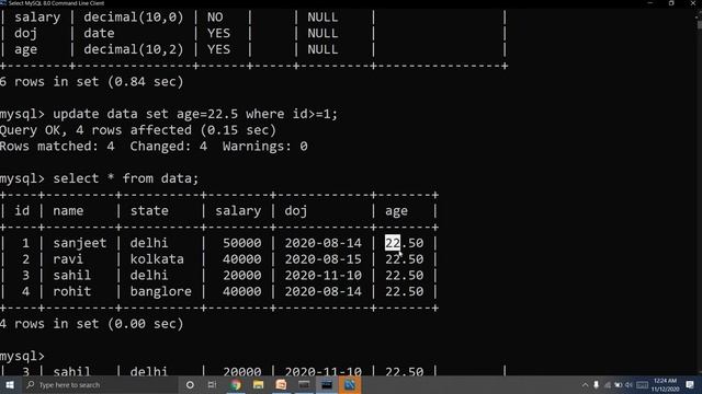 #9 Python Mysql Alter Table