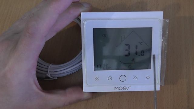 Как подключить внешний датчик комнатного терморегулятора смотреть онлайн