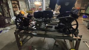 Бензиновый компрессор своими руками. Часть 3. Первый запуск. Двигатель BRAIT BR445P.