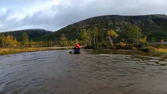 Хибины 2021 на квадроциклах, день второй - база Куэльпорр, озера Щучье и Гольцова. смотреть онлайн