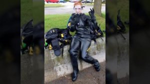 Marvelous and superior collection of latex full face gas masks and scuba diving gear dresses