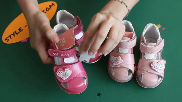 Детские закрытые ортопедические сандалии босоножки девочке - высокий жесткий задник, каблук Томаса. смотреть онлайн