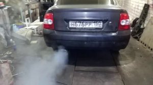 Новая насадка на глушитель приоры