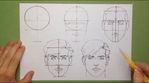 Как рисовать мужское лицо / How to draw male face