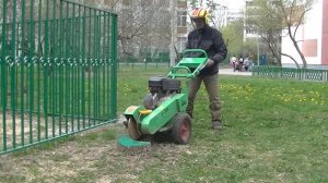 Удаление пней пнедробилкой Laski F-350