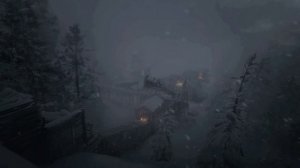 Сильная метель на старой заброшенной лесопилке где то глубоко в лесу поможет быстро уснуть