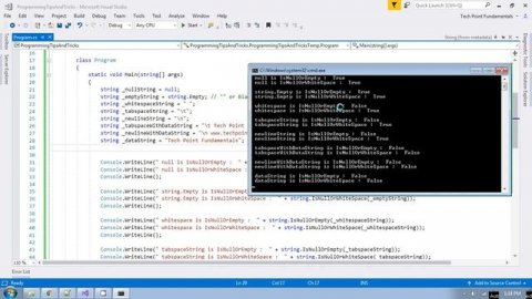 String.IsNullOrEmpty() vs String.IsNullOrWhiteSpace() C# | C# Interview Questions and Answers