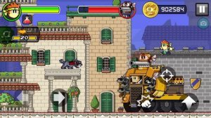 Dan the Man: Action Platformer - Gatekeeper & Robot riot - Boss Fights.