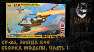 Су-25, Звезда 1/48, сборка модели, часть 1