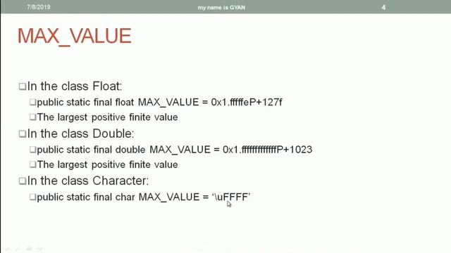 Wrapper Classes in Java | #20 | The MAX_VALUE  Field of Various Wrapper Classes in Java