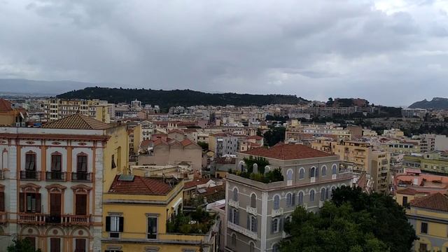 Италия, Сардиния,Кальяри,бастион.Обзор, Cagliari, review.