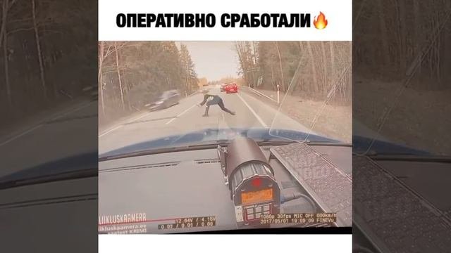 Слаженная работа дорожной полиции