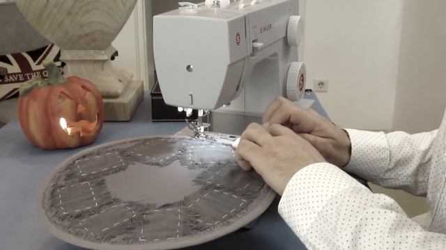 Making a DIY Halloween Fabric Pumpkin | Relaxing Sewing Video - With Music смотреть онлайн