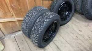 Зимняя резина переобуваем Lada Granta