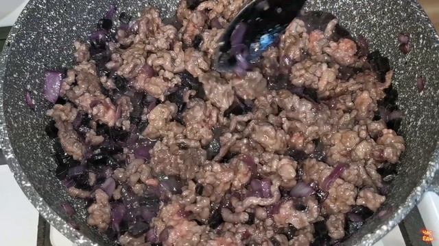 Булгур с фаршем на сковороде