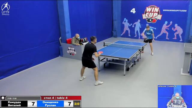 17:30 Хамурда Виталий 3-2 Онищенко Руслан стол 4  ЮГ-3 16.11.21