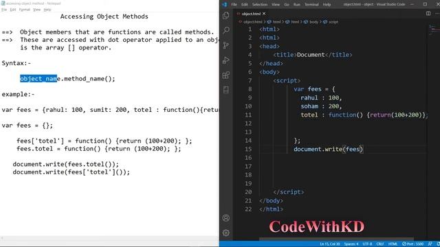 Accessing Object Methods in JavaScript