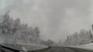 Зимняя дорога  Шерегеш-Барнаул (гоу-про)