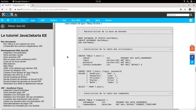TUTO Java EE - Mapping JPA d'une relation d'association de type @OneToMany смотреть онлайн