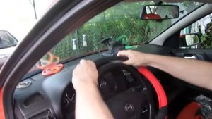 P Как Установить надеть Красный Чехол на Руль How to install a Fluffy Steering  Cover 20210605