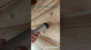 Нанесения герметика межвенцовых швов, трещин и углов!