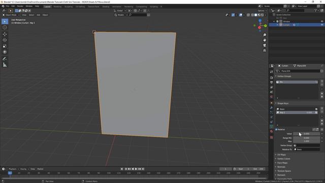Learn Cloth Simulation in Blender