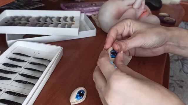 ГЛАЗКИ ДЛЯ КУКОЛ. От А до Я. Весь процесс от начала до конца. МК глазки для кукол. смотреть онлайн