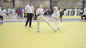 Ахтямов Тимур 1 бой. Соревнования по каратэ киокушинкай УРФО Екатеринбург 09-03-2024