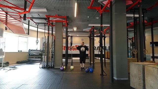 С ЦЕПЬЮ В 1,5 КГ - ПО САКСОНУ! ГИРИ: 12 КГ,14 КГ,16 КГ И 20 КГ.KETTLEBELL-ON-A-CHAIN LATERAL RAISE. смотреть онлайн