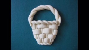 Корзинка из соленого теста