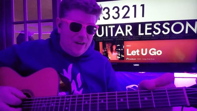 How To Play Let U Go - Lucidbeatz Guitar Tutorial (Beginner Lesson!) смотреть онлайн