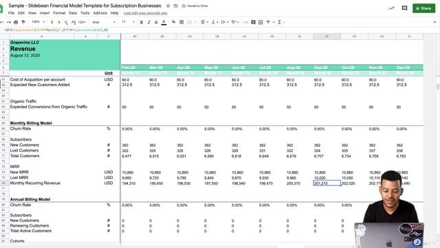 Subscription / SaaS Financial Model Tutorial смотреть онлайн