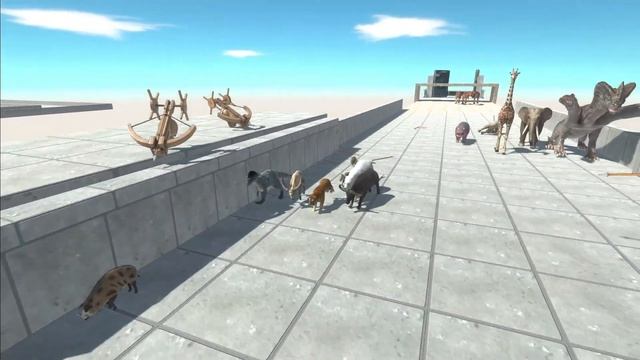 Obstacle Course ALLOSAURUS Hunt Part 5 Animal Revolt Battle Simulator смотреть онлайн