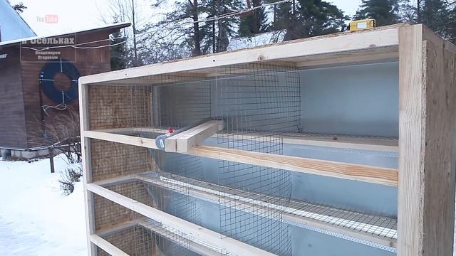 Новая и самая лучшая уличная клетка для кроликов. Кроличья многоэтажка!
