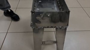 Компактный, удобный, отличный, раскладной, походный мангал чемодан своими руками.  из нержавейки 4м