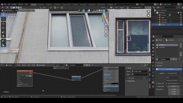 Моделирование и шейдинг панельного дома | Panel building modeling & shading | Blender 2.91 Timelaps