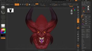как рисовать и покрасить модель в Zbrush