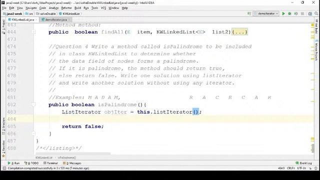 java 3 doubleLinkList Iterator and ListIterator (Arabic) смотреть онлайн