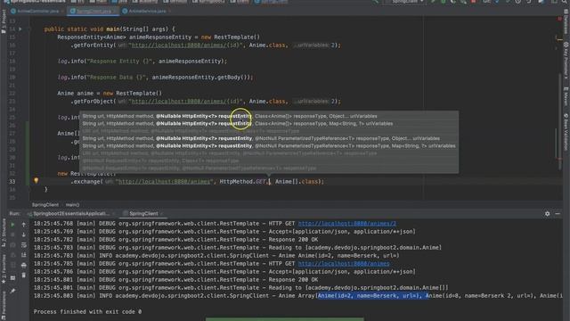 Spring Boot 2.3 Essentials 23 - RestTemplate pt 02 - Exchange смотреть онлайн