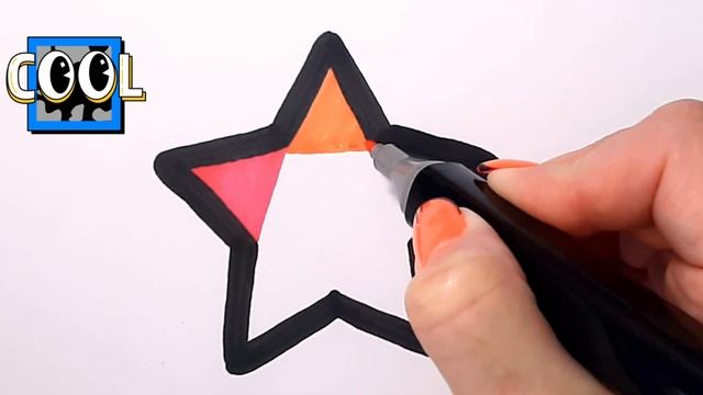 ??How To Draw A ⭐?⭐ Painting and Coloring for Kids, Toddlers | How To Draw Easy | Draw With Me ??️? смотреть онлайн