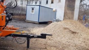 Мощный измельчитель веток, дробилка для дерева. Барабанная дробилка Skorpion 500 SDB.