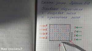 60Узор Путанка 2х2 Узор Шахматка2х2 Спицами Вязание для начинающих.Схемы узоров спицами читаемивяже