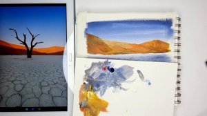 Рисуем пустыню акрилом