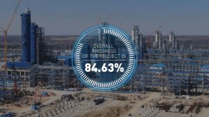 Overall progress of Amur GPP construction by early May 2022 amounted to 84.63%