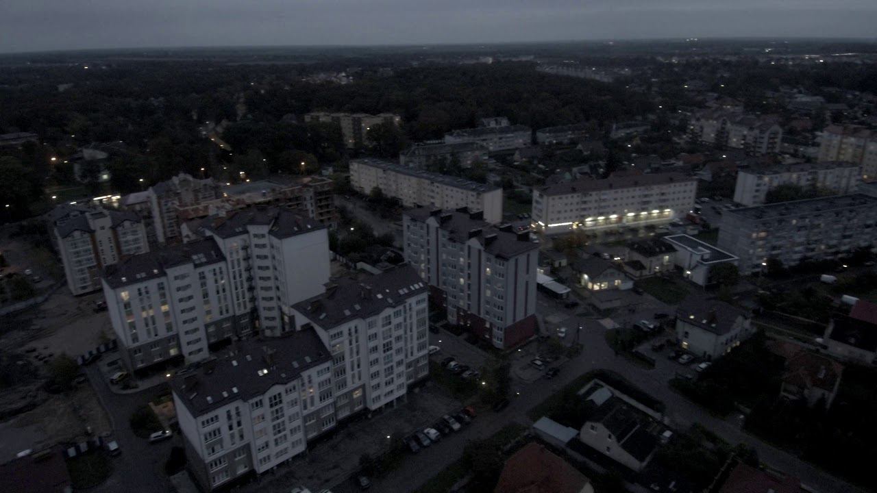 Гурьевск квартал новостроек, Улица Ленина, Безымянная, Фабричная, Тверская, Гурьева, вечернее время смотреть онлайн