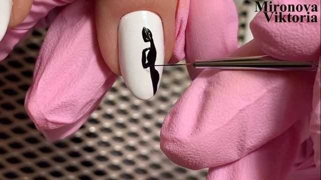 Интересный дизайн Феи на ногте/ Маникюр/ Рисую на ногтях смотреть онлайн